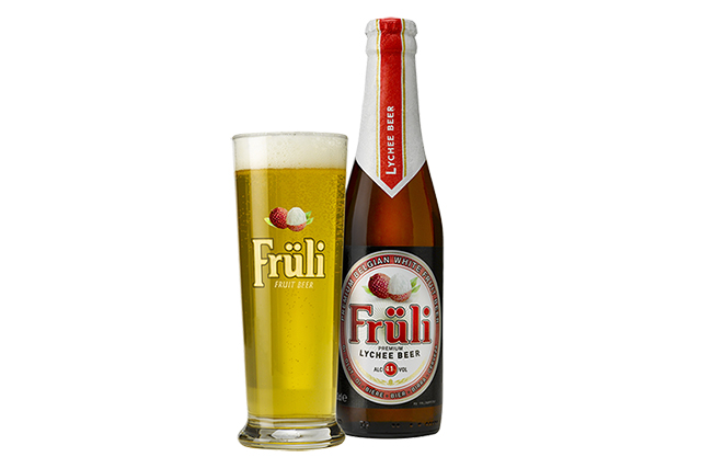 Fruli lychee beer 330ml bottle has been available in china